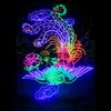 Lámpara de Torre Modelo Estilo Pavo Real Fénix Brillante para Escena Nocturna Exterior LED Lámpara de Modelo de Paisaje 3D Lámpara Boceto Festival de Luces