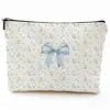 Bolsa de Cosméticos con Lazo de Cinta Femenino Grande Portátil Recuerdo de Boda Evento de Salón de Belleza Regalo Al Por Mayor