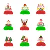 Decoração de Natal Transfronteiriça Cartão Velho Homem Boneco de Neve Bola de Favo de Mel Festa de Aniversário Base de Favo de Mel Decoração de Mesa Fábrica