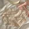 Ropa interior japonesa nueva para niña, ropa interior agradable para la piel, bragas transpirables cómodas con cintura con letras lindas y sencillas para mujer