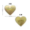 Insignia Corporativa Personalizada Logo Oro Puro 999 Pastel de Corazón Dulce Regalo de Confesión para Novia Lote de Oro Shuibe