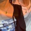 Sobre de Confesión Carta de Amor Grabado Collar de Pareja Creativo de Moda Masculino Novia Par de Estilo ins Personalidad Regalo para Estudiantes