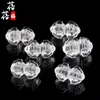 Beibeifu Cristal Blanco Natural Mortero Piezas Talladas Agujero Pasante Piezas Pequeñas Accesorios para Joyería DIY Al por Mayor