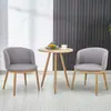 Juego de mesa y sillas de comedor de imitación de madera maciza nórdica, mesa redonda creativa de ocio minimalista moderna para apartamentos pequeños, sillas para cafetería