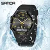 Sanda Cross-Border Novo Produto Relógio À Prova D'água Simples Esportivo Luminoso Relógio de Estudante Despertador Eletrônico Multifuncional Masculino e Feminino