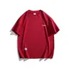 Fornecimento direto da fábrica T-shirt de manga curta estampada com coco 220g masculina verão 2025 algodão japonês top versátil
