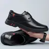 [Couro de vaca macio] sapatos masculinos de couro couro respirável sapatos casuais coreanos sola macia antiderrapante versátil para o dia a dia sapatos masculinos
