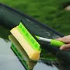 Limpiacristales de esponja para limpiar mallas, eliminar manchas de vidrio, escritorio y raspado de ventanas, telescópico de doble sección, fácil de limpiar, fábrica