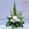 Accesorios de boda arreglo floral de suelo flor phalaenopsis decoración de salón de bodas arreglo floral arte floral decorativo arreglo floral de pasillo