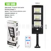 Nueva luz LED solar de pared para exteriores transfronteriza, luz de jardín con inducción del cuerpo humano, iluminación de pared para el hogar, control remoto, farola