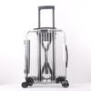 2023 Nuevo pc transparente embarque viaje maleta trolley 20 pulgadas 24 pulgadas 28 pulgadas maleta rueda universal equipaje de negocios