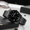 Reloj Romano de Doble Calendario para Hombre Estilo Retro Moda Escala Reloj de Cuarzo Reloj Impermeable Correa de Acero Reloj de Estilo Simple para Hombre
