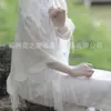Xale de Renda Pérola Cheongsam Novo Cardigã Franja Verão Retro Elegante Decoração Estilo Chinês Feminino Peça Externa