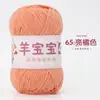 Oveja Bebé Hilo de Algodón Peinado de 4 Cabos Hilo de Algodón de Leche Ovillo para Tejer a Mano DIY Crochet Kit de Materiales para Bufanda Suéter de Bebé