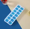 Molde para Cubitos de Hielo con Tapa, Molde para Fabricar Hielo, Prensa para Cubitos de Hielo, Bandeja para Hielo Cuadrada de Congelación Rápida, Bandeja para Hielo de Fácil Liberación