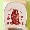 Calcomanías de Pared de Bruja Diablo de Halloween Decorativas para Sala de Estar Dormitorio Removibles de PVC Envío en 24-48 Horas