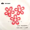 Cuentas Acrílicas de Flor de Coral Lindas para Cadena de Teléfono, Llavero, Colgante para Bolsa de Cosméticos, Material