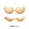 Almohadillas para el pecho de tela de malla, Almohadillas para el pecho con copa de mango, Ropa interior acolchada push-up, Almohadillas para el pecho autoadhesivas de triángulo invisible de silicona