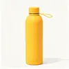Taza isotérmica de acero inoxidable 304 de pequeña capacidad transfronteriza con correa, botella de agua deportiva para coche, taza de agua personalizada al por mayor de comercio exterior