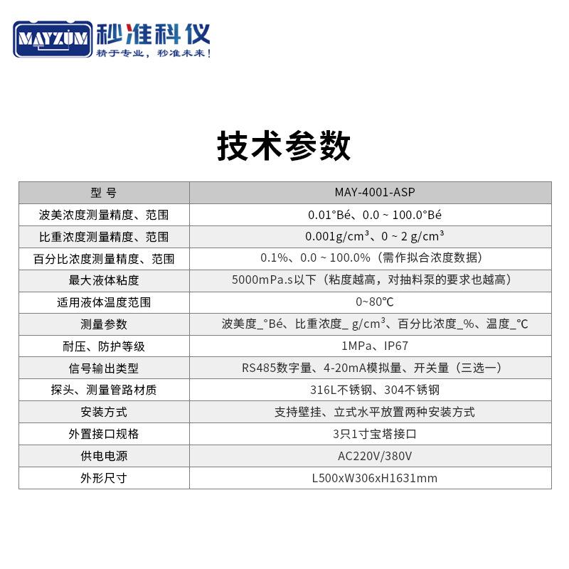 产品参数