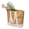 Fábrica de Personalização de Bolsa de Mão de Papel Dupont de PVC Transfronteiriça, Sacola de Compras de Papel Dupont Transparente, Bolsa de Praia de Papel Kraft