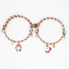 Pulsera de pareja popular navideña europea y americana de venta directa de fábrica, regalo de Papá Noel, alce navideño, campana