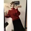 Llegó. Top de punto off-shoulder estilo francés para mujer, perfecto como capa base para otoño e invierno, un top interior chic y elegante para mujeres en invierno