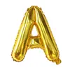 Versión Americana Alfabeto Inglés Delgado 16 pulgadas Letra Globos de Papel de Aluminio A-Z para Cumpleaños, Boda, Decoración y Montaje de Fiestas