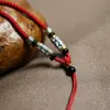 Cordón para Collar de los Cinco Dioses de la Riqueza Estilo Tíbet, Cordón para Colgante Tejido a Mano, Artículos de Joyería Cultural y Artística del Tíbet, Cordón para Colgar Thangka del Mantra de Seis Sílabas