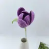 Tulipanes Personalizados de Alta Gama, Hilo de Ganchillo Hecho a Mano, Ramo Terminado, Flores Eternas de Hilo