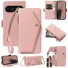 Adecuado para funda de teléfono con espejo de maquillaje Pixel 11pro, funda de teléfono de cuero Google 10A, funda protectora Xperia1 VIII