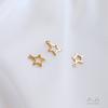Accesorios Rellenos de Oro de 14K Conservación del Color Estrella Hueca de Cinco Puntas Colgante Pequeño de 6 mm Estrella Pequeña DIY Joyería Mini Colgante Material