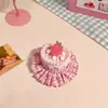 Pinza para el pelo de pastel rosa dulce y linda, Pasador femenino estilo japonés, Accesorio para el pelo para sesión de fotos con ambiente de cumpleaños