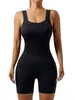 Traje de Shorts de una pieza con Hilo Transfronterizo Europeo y Americano, Elástico sin Costuras, Ropa Deportiva, Mono de Fitness para Yoga