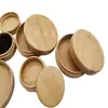 Cajas de Embalaje al por Mayor con Tapa y Base de Bambú y Madera, Cajas de Regalo y para Monedas Conmemorativas de Madera Maciza, Cajas Redondas, Cajas Pequeñas, Cajas de Almacenamiento de Joyería de Madera