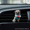 Nuevo Perro de Patada Plana de Acrílico Clip Decorativo de Salida de Aire Acondicionado de Coche Aromaterapia Decoración de Perfume para Coche