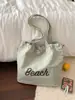Nova Bolsa de Lona de Verão 2026, Estilo Coreano Estilo Preguiçoso Roupas de Trabalho Bolsa Tote de Ombro, Bolsa de Axila Feminina de Grande Capacidade