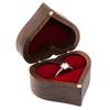 Caja de Madera Maciza para Pendientes de Mujer, Anillos, Joyero de Almacenamiento y Regalo, Nogal Negro Exclusivo Transfronterizo para Regalos de Enamorados Logo
