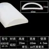Tira de silicona hueca con forma de D, tira de sellado resistente a altas temperaturas, semicircular, barrera de agua para baño, autoadhesiva, anti-colisión, absorción de impactos, tira para puerta y ventana