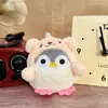 Pelúcia pinguim boneca boneca bonito chaveiro boneca pingente pequeno presente de casamento casamento jogar boneca atacado