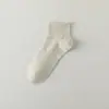 Meias Masculinas Zhuji, Meias de Algodão Cor Sólida, Absorventes de Suor e Resistentes a Odores para Primavera e Verão, Meias Masculinas de Cano Médio para Outono, Meias Masculinas Sem Costura