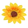 Flores Artificiales de Girasol Individuales al por Mayor Transfronterizas Adornos de Decoración para el Hogar Sala de Estar Arreglo de Flores Falsas de Boda Girasol