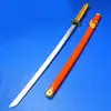 Espada de Madera Samurai Japonés Espada Hualan Madera Grabado Dragón Taidao Roja Prop de Cosplay Arma Espada Hoja sin Abrir