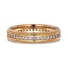 Anillo Nuevo de Plata Esterlina S925 para Hombres y Mujeres Exquisito Anillo Incrustado con Diamantes Redondos Lujo Ligero Avanzado Elegante Plata Lisa Anillo de Pareja