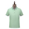Camiseta esportiva de cor sólida masculina com lapela, ferramenta empresarial, camisa polo, impressão personalizada, logotipo, camisa de trabalho publicitária