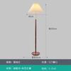Luminária de chão em forma de guarda-chuva retrô americana de madeira maciça europeia designer para quarto sala de estar salão de exposições plissada criativa ins luminária de chão