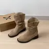 Nuevas botas western de media pantorrilla, botines, botas Martin, estilo páramo otoño e invierno, vaquero americano 2026, estilo Rad Birkenstock