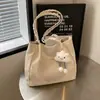 2026 Nova Bolsa de Mão Casual Simples de Grande Capacidade Cor Sólida Bolsa de Ombro Bolsa Tote de Axila Bolsa de Trabalho Feminina