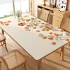 Mantel individual de cuero para mesa de comedor, impermeable, a prueba de aceite, resistente al calor, mantel para mesa de centro, lujo ligero, sensación de alta gama, mantel para sala de estar