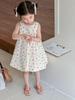 Vestido para Niñas 2026 Verano Estilo Coreano 3-6 Años Sin Mangas Colorido de Puntos Vestido Elegante de Capullo de Flor para Bebés